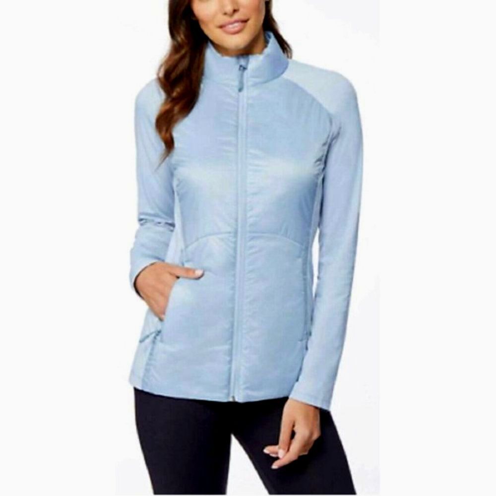 32 Degrees Lightweight Jacket Blue Fog Zip Athletic Travel Women’s XXL